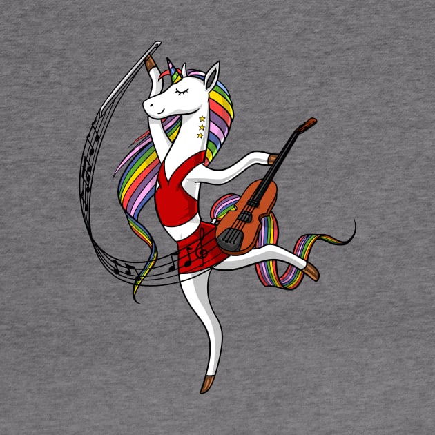 Unicorn Playing Violin by underheaven